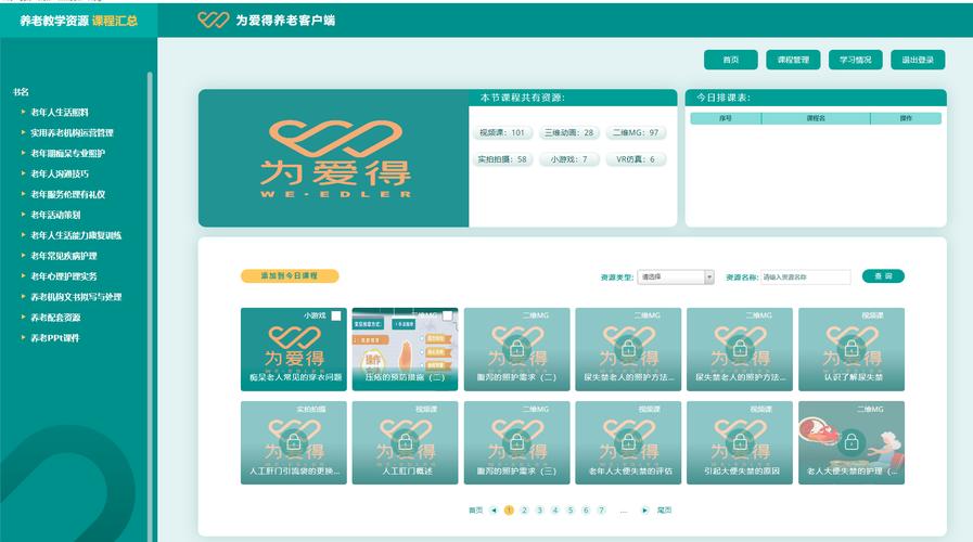 養(yǎng)老教學(xué)資源管理系統(tǒng)如何開發(fā)_天津酷銳科技-站酷zcool
